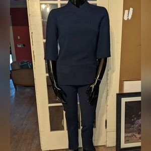 Hilton Hollis poly crepe Asian influenced pants suit